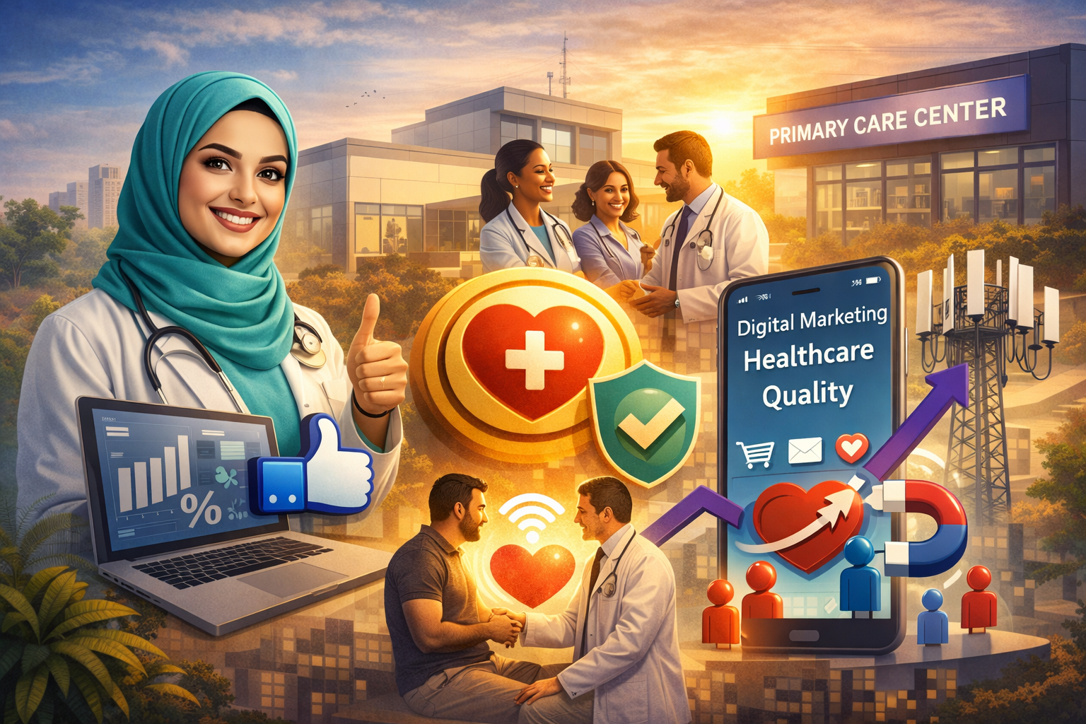 التسويق الرقمي وجودة الرعاية الصحية