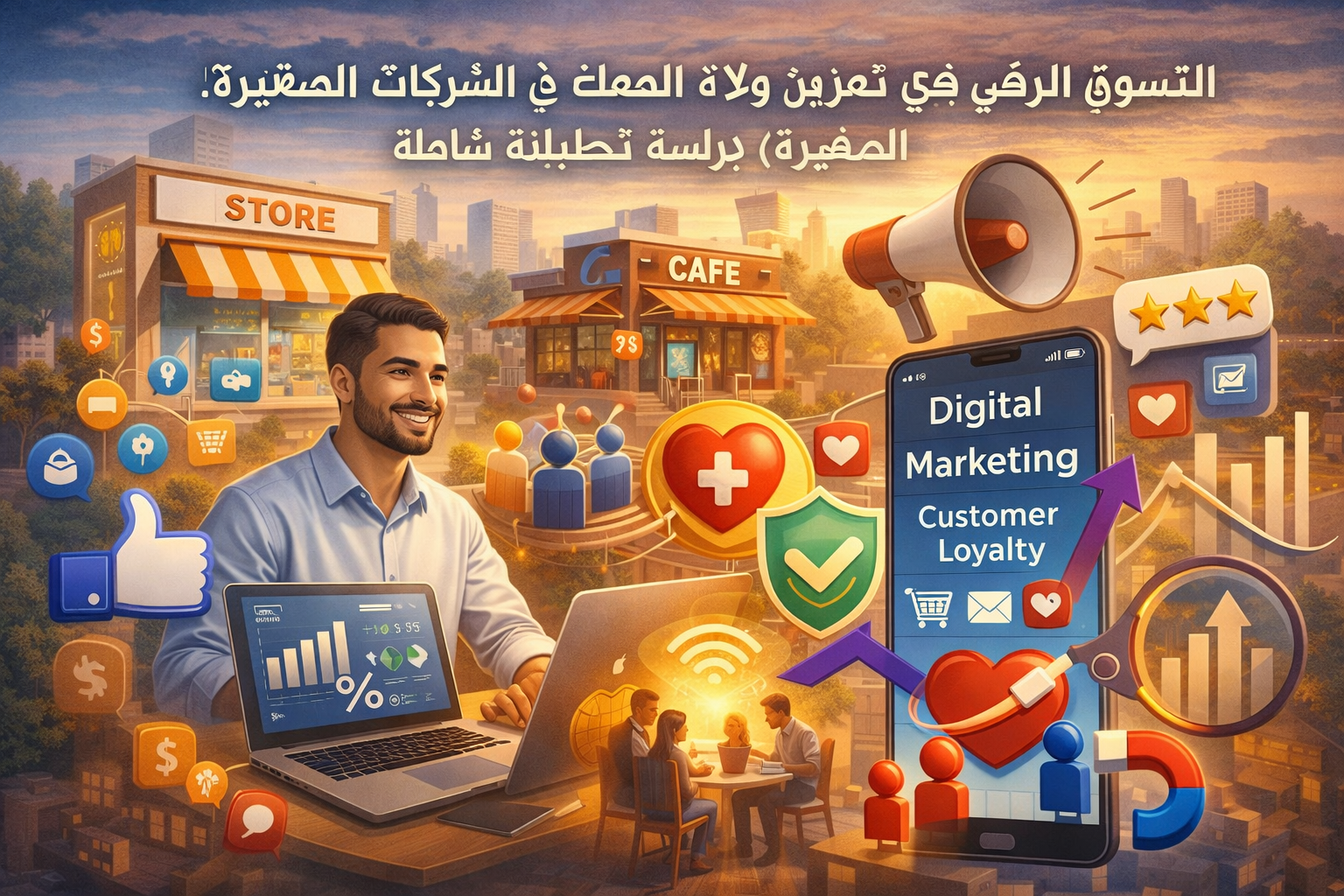 التسويق الرقمي وولاء العملاء في الشركات الصغيرة