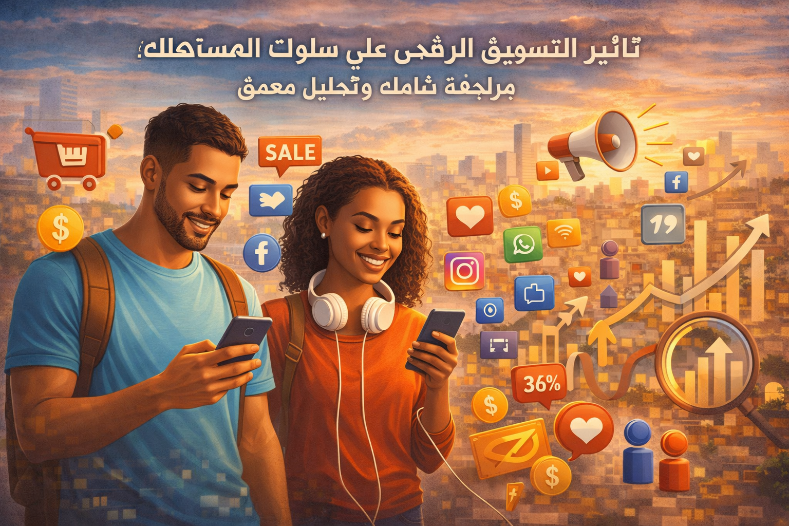 تأثير التسويق الرقمي على الشباب