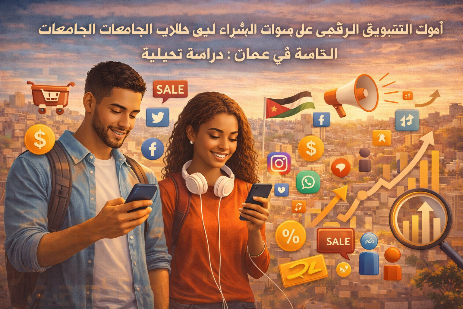 أثير التسويق الرقمي على الطلاب